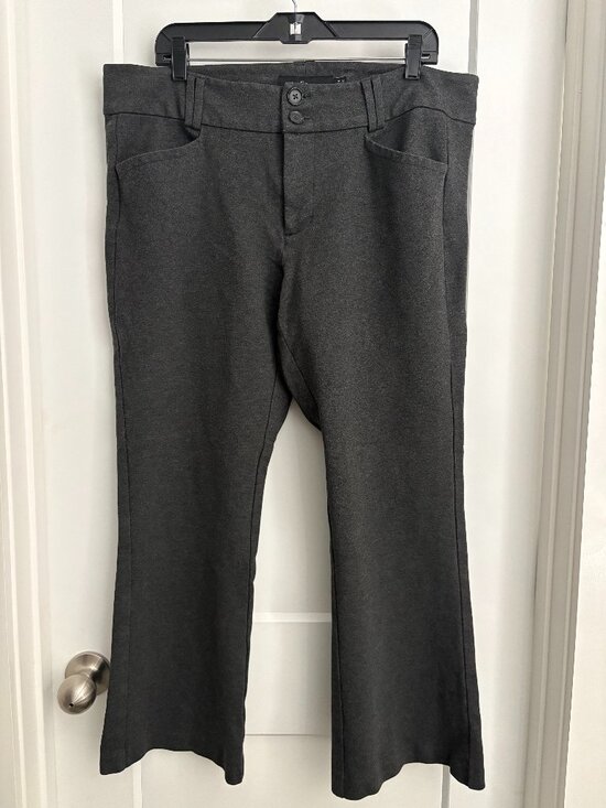 Classic Studio by Torrid Pants - Studio by Torrid Dark Gray Bootcut Trouser Slacks – Size 16 - Pre-owned